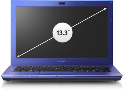 13.3 inches LCD screen